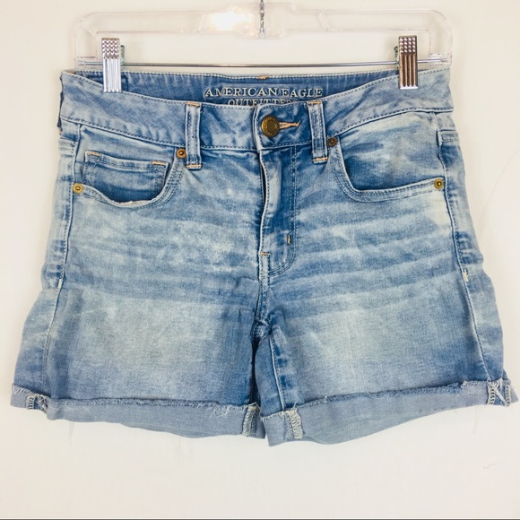 American Eagle Outfitters Pants - American Eagle Outfitters Midi Cutoff Jean Shorts